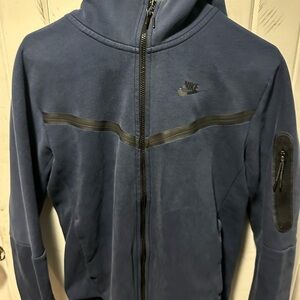 Nike Men’s Navy Blue Full-Zip Hoodie Jacket